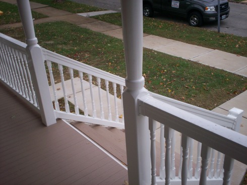 AZEK Front Porch with Stairs, Railings and Columns in St. Louis, Mo