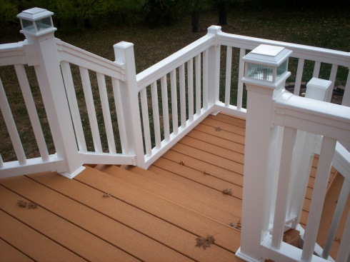 Composite Deck with Vinyl Rails by Archadeck - St. Louis Mo